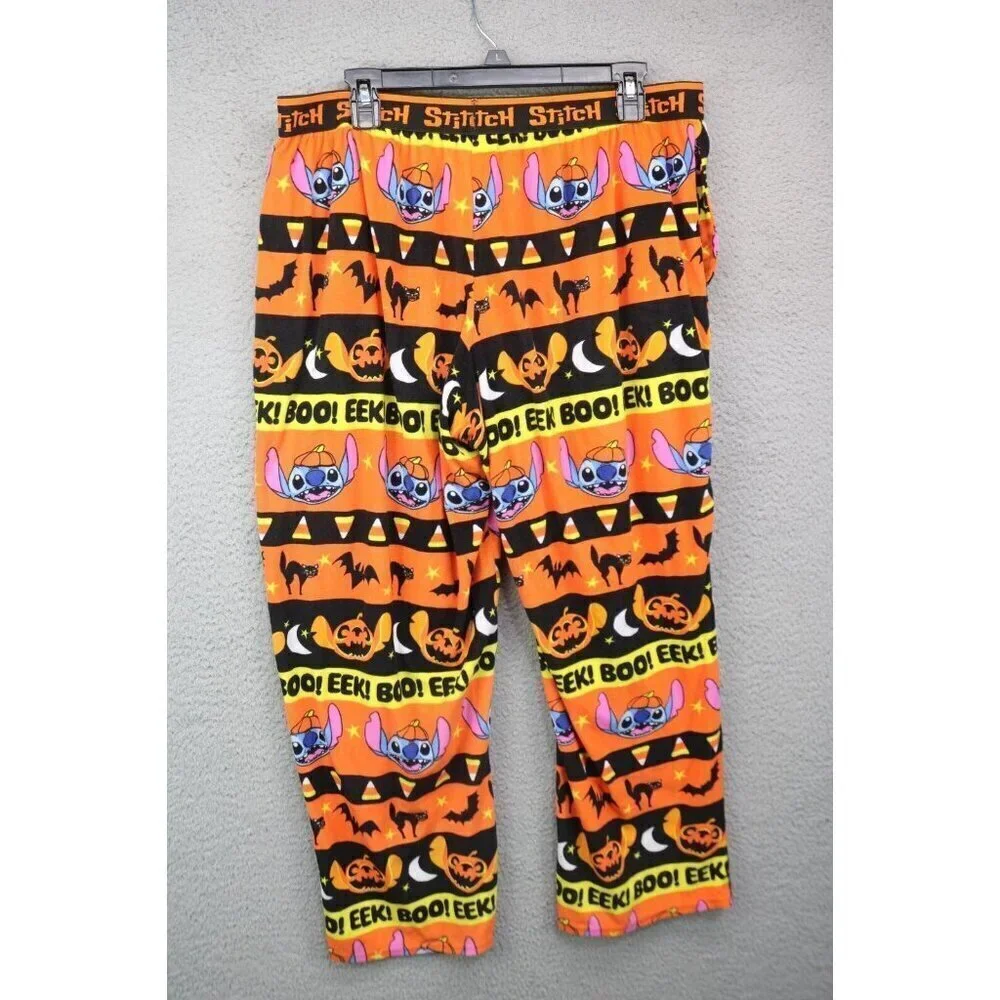 Disney Stitch Halloween Pajama Pants-Size XL-Halloween-Lilo & Stitch-Pockets - Picture 4 of 7